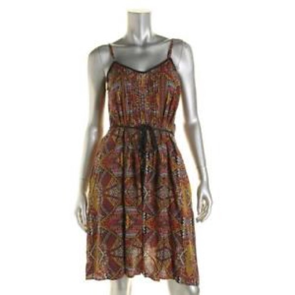Vince Camuto tribal print midi dress
